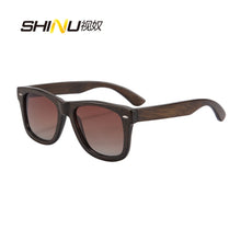 Load image into Gallery viewer, nature bamboo sunglasses men polarized lenses y2k women sunglasses polarized 2024  Retro Driving Fishing
