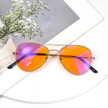 Load image into Gallery viewer, blue light blocking glasses man women better sleep red glasses orange lens computer glasses yellow lens daytime working glasses
