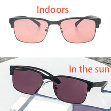 Load image into Gallery viewer, SHINU FL41 Migraine Glasses Man Blue Light Blocking Glasses Dark or Light Photophobia Glasses for Migraine Square Eyeglasses
