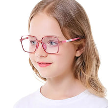 Carregar imagem no visualizador da galeria, Blue Light Blocking Computer Glasses for Kids Square Shape Fashion Glasses Myopia Presbyopia Prescription Glasses for Boy Gril

