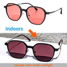 Load image into Gallery viewer, SHINU FL‑41 Migraine Glasses Rose Tint Anti Glare Blue Light Blocking Glasses Photophobia Light Sensitivity Men Women Titanium
