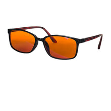 Load image into Gallery viewer, Red Glasses Block Blue Light Better Sleep Orange Lens Glasses for Working with Computer Gaming Glasses Blue Light Blocking
