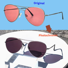 Load image into Gallery viewer, SHINU FL-41 Glasses for Men Women Migraine Relief Anti Blue Green Light 480-520nm Rose Tinted Lens Photophobia Eye Strain
