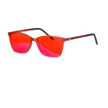 Load image into Gallery viewer, Blue light blocking Computer GLasses Women Red lenses 100% blocking for good sleep Orange lenses 99%  long time with blue light
