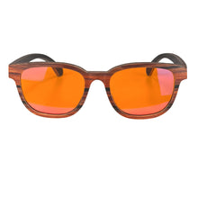 Load image into Gallery viewer, SHINU Blue Light Blocking Wooden Frame Glasses Red Lens for Pre-Sleep Orange Lens for Extended Nighttime Use, Work &amp; Gaming
