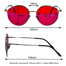 Load image into Gallery viewer, Red Lens Blue Light Blocking Glasses Men Women for Better Sleep Orange Lenses for Gaming Blue Light Computer Glasses Metal Frame
