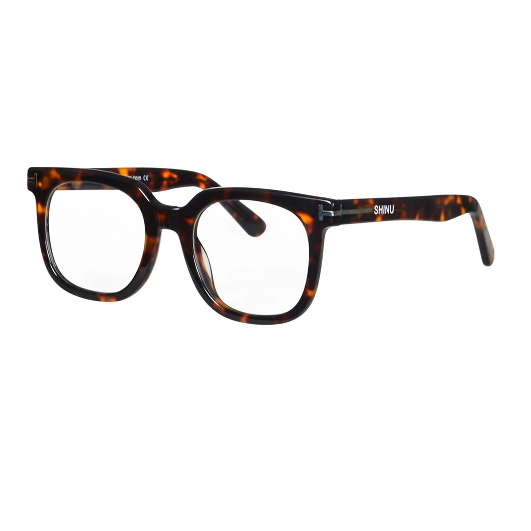 SHINU Magnifying Glasses Man Acetate Frame Multifocal Smart Zoom Lenses Progressive Multifocal Reading Glasses for Men 99017