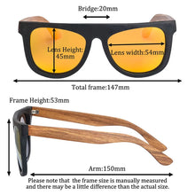 Load image into Gallery viewer, SHINU polarised sunglasses for men ebony wood sunglasses for men high quality polarized pear wooden handmade glasses for men
