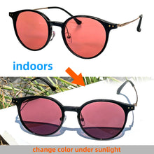 Cargar imagen en el visor de la galería, SHINU FL-41 Migraine Glasses Block 480-520nm Blue Green Light Anti Photophobia Tint Color Sunglasses Women Titainium Glasses
