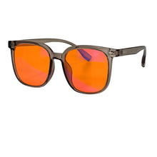 Load image into Gallery viewer, SHINU Women red lenses fashion glasses and orange lens glasses anti blue light for better sleep Improve Insomnia Acetate frame
