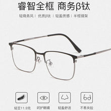 Загрузить изображение в средство просмотра галереи, SHINU brand lenses multifocal lens glasses titanium near and far multifocal eyeglasses for men titanium prescription glasses
