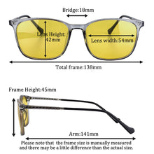 Загрузить изображение в средство просмотра галереи, Night Driving Glasses Polarized Fishing Glasses Men Women Blue Light Blocking Lenses Tr90 Frame Day and Night Driving Glasses
