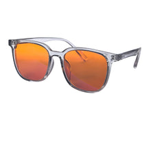 Load image into Gallery viewer, SHINU Red Lens Glasses Better Sleep Orange Lens Blue Light Blocking for Computer or Long Time Gaming Tr90 Frame Y2k Glasses
