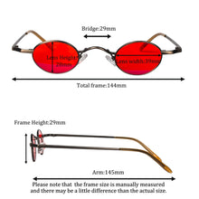 Load image into Gallery viewer, Good Sleep Blue Light Blocking Glasses Men Red Lenses Anti Green Light Eliminate Eye Strain Glasses  Y2k Eyeglasses Small Lens
