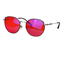 Load image into Gallery viewer, Better Sleep Glasses Red Lenses Long Time Working Orange Lensesround Frame Metal Eyeglasses Blue Light Color Lenses with Recipe
