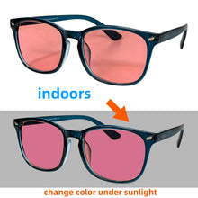 Carregar imagem no visualizador da galeria, SHINU FL41 Tinted Glasses FL-41 Migraine Glasses Block 480-520nm Blue Green Light Anti Photophobia Tint Color Sunglasses Women
