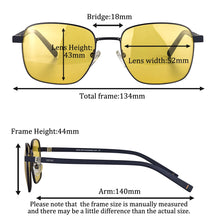 Загрузить изображение в средство просмотра галереи, Night Vision Glasses for Driving Photochromic Sunglasses Men Day and Night Driving Blue Light Computer Glasses for Husband

