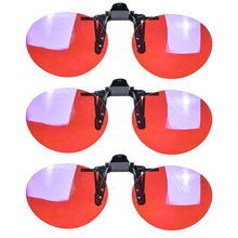 Load image into Gallery viewer, Anti Blue Light Clip on Glasses Polarized Clip on Sunglasses Orange Bluelight Lens Yellow Anti-glare Driving Lenses Brown Grey
