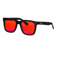 Load image into Gallery viewer, Anti-glare Blue Light Filters Glasses Red Lens Good Sleep Glasses Acetate Frame Men
