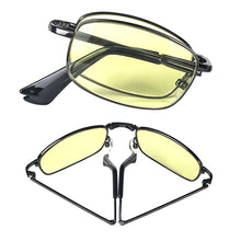 Load image into Gallery viewer, SHINU Plain Yellow Glasses Women Foldable Frame for Lady Anti-Blue Light Computer Eyeglasses Women
