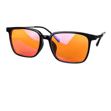 Load image into Gallery viewer, SHINU Titanium Frame glasses Better Sleep Glasses Red Lenses 99% Blue Light Blocking
