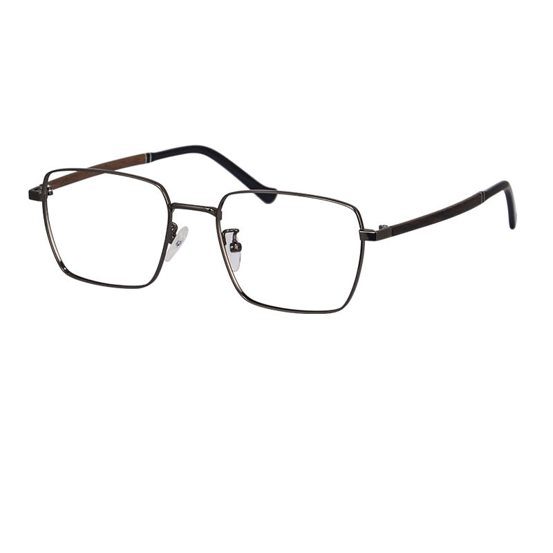 Armação de óculos de madeira para homens, armações de designer para óculos de prescrição, multifocal e visão única, miopia, presbiopia