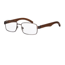 Загрузить изображение в средство просмотра галереи, SHINU мужские очки для чтения в деревянной оправе + 300 очков для чтения по индивидуальному заказу с фильтрами синего света, компьютерные очки-2730/31
