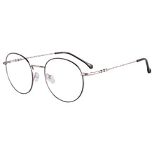 Carregar imagem no visualizador da galeria, Armações redondas limpas lentes anti-luz azul óculos para miopia - 363
