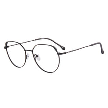 Carregar imagem no visualizador da galeria, Armações de metal lentes limpas óculos anti-luz azul para miopia - 372
