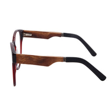 Load image into Gallery viewer, SHINU Photochromic Progressive Multifocus Reading Glasses Change Color Grey Bifocal Readers Eyeglasses Acetate Wood Frame ZF110
