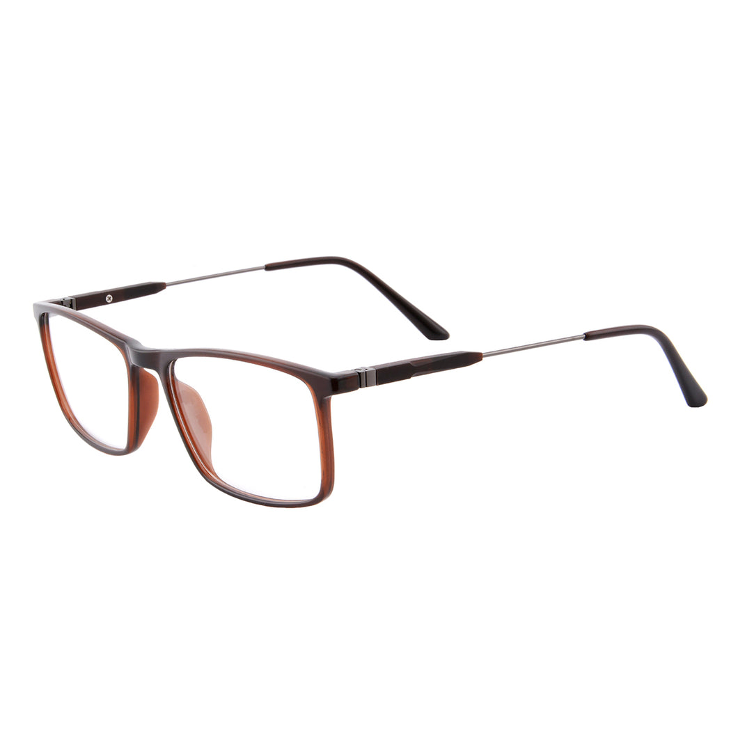Прогрессивные мультифокусные очки для чтения с защитой от синего света в титановой оправе — 6145