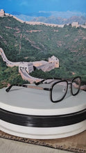Carregar e reproduzir vídeo no visualizador da galeria, Shinu óculos anti-luz azul para miopia, óculos para leitura de computador masculino, armação de madeira, ver longe, perto-w9212223
