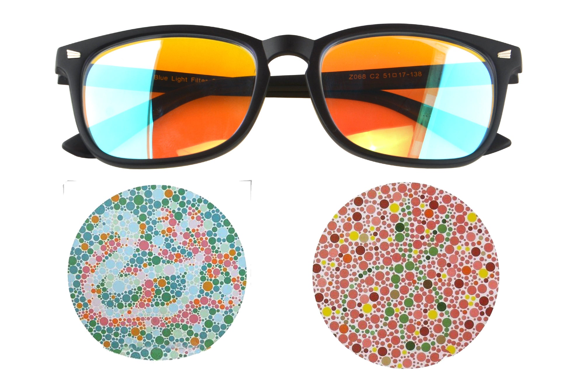 Color Blindness Glasses for Men Red Green Color Blind Eyeglasses Color SHINU EYEWEAR STORE