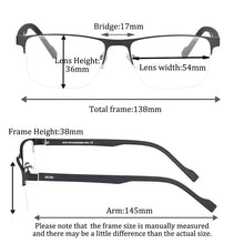 Загрузить изображение в средство просмотра галереи, ADD + 0,75 очки для прогрессивной близорукости против усталости, предотвращения близорукости, углубления, очки с защитой от синего света, очки для мужчин SHINU-SH055
