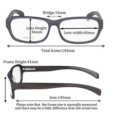 Carregar imagem no visualizador da galeria, Shinu óculos de leitura multifocal progressivo, pernas de madeira masculino, armação de óculos anti luz azul f0105
