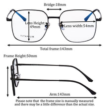 Load image into Gallery viewer, Titanium glasses women Progressive Multifocus Reading Glasses Multifocal eyeglasses Single vision computer glasses 8337
