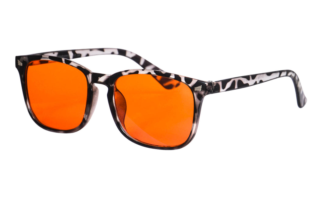 SHINU 99.9% Anti Blue Light Computer Glasses for Men Women Orange Lens Filter Anti Eye Strain Eyeglasses-SH068