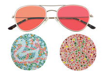 Загрузить изображение в средство просмотра галереи, Мужские очки для слепых красного цвета, очки для слепоты зеленого цвета, уличные солнцезащитные очки SHINU-SH72002
