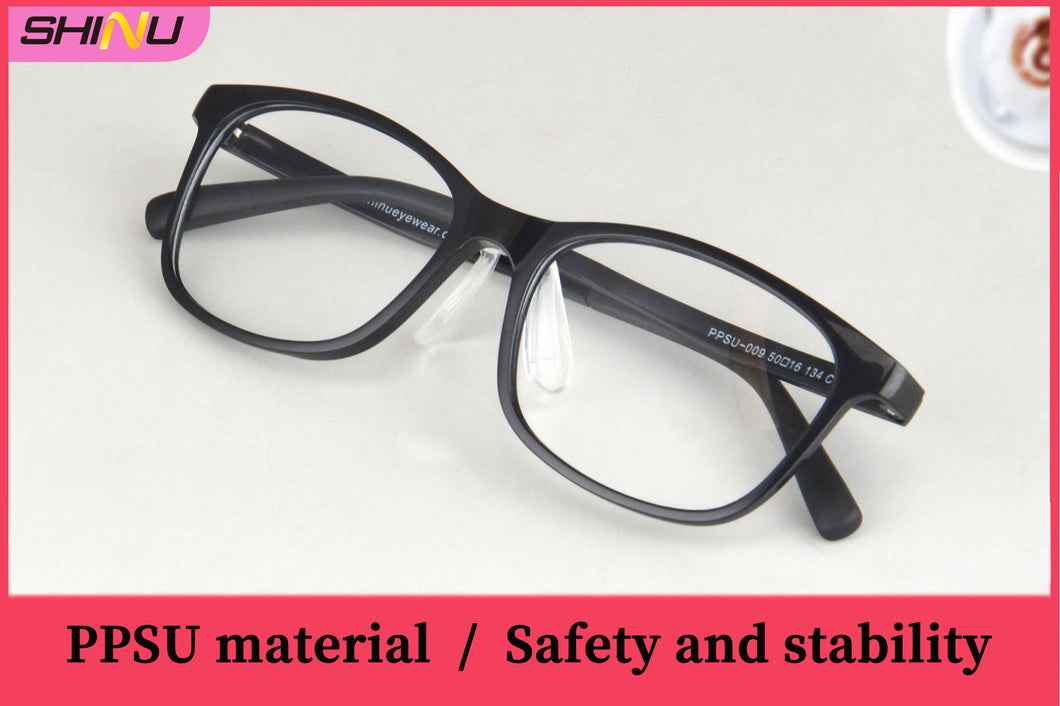 Óculos anti-luz azul para crianças PPSU Óculos de computador seguros para meninos e meninas Óculos de prescrição-PPSU009