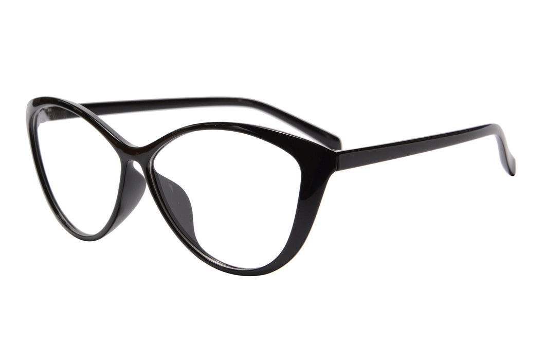 Óculos de leitura femininos Cateye com lentes limpas e anti-luz azul - 5865
