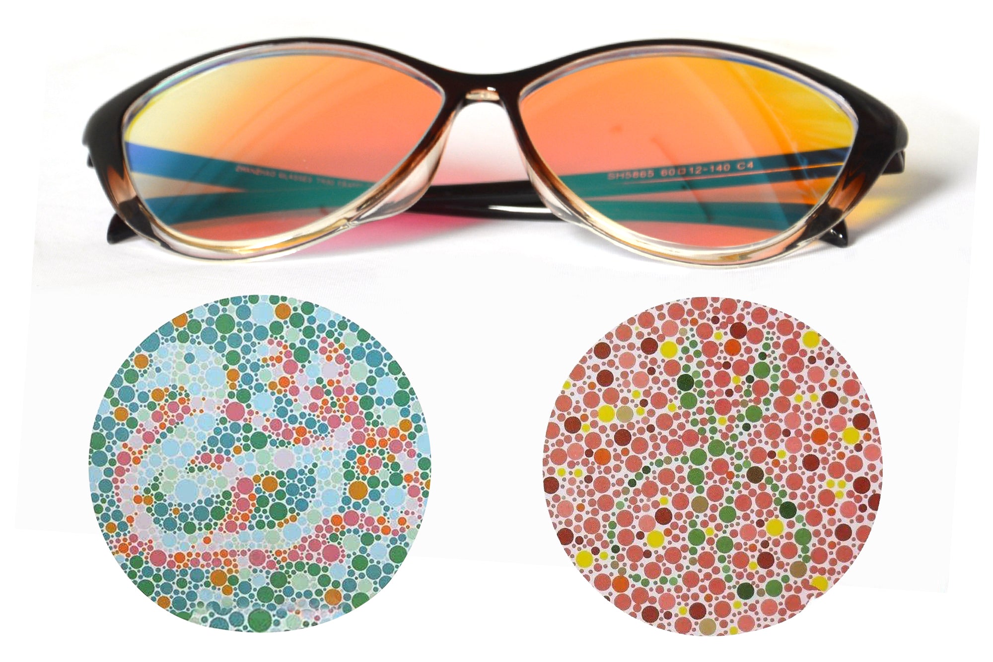 New Women’s Blind Sunglasses Amazon.com: Teenkorov Double Coating Color Blind Glasses for  main image 3