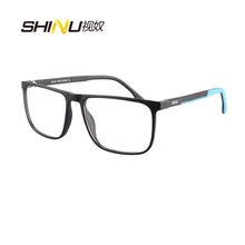 Carregar imagem no visualizador da galeria, Shinu óculos de leitura progressivos masculinos, lentes multifocais de formato livre, personalizados de acordo com a prescrição do comprador com dioptria de astigmatismo
