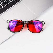 Load image into Gallery viewer, Blue and Green Wavelength Blocking Glasses Disruptive Light Blocking Glasses for Better Sleep Eliminate Eye Strain SH068RD
