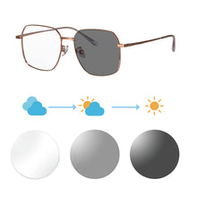 Load image into Gallery viewer, Photochromic Grey Sunglasses woman myopia photochromic glasses 1.56 index single vision 8337

