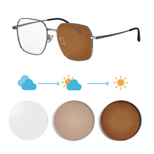 Load image into Gallery viewer, Photochromic Grey Sunglasses woman myopia photochromic glasses 1.56 index single vision 8337
