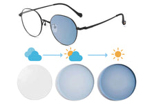 Carregar imagem no visualizador da galeria, Shinu óculos de prescrição femininos de titânio, armação de lentes fotocromáticas que mudam 5 cores à luz do sol, óculos de grau feminino 1027
