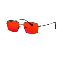 Load image into Gallery viewer, Men’s Glasses Metal Frame Orange Lenses Blue Light Filter Computer Glasses for Gaming Full Blocking Light Blue Eyewear Lunette

