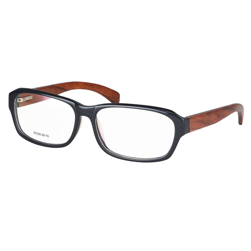 Shinu óculos de leitura multifocal progressivo, pernas de madeira masculino, armação de óculos anti luz azul f0105
