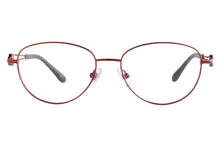 Загрузить изображение в средство просмотра галереи, Женские очки для близорукости в титановой оправе с чистыми линзами и защитой от синего света - FA970
