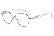 Carregar imagem no visualizador da galeria, Óculos femininos de titânio com lentes limpas, óculos anti-luz azul para miopia - FA970
